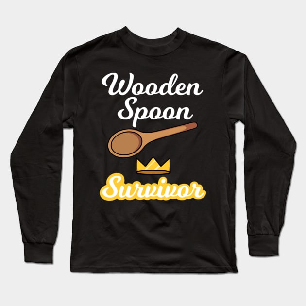 Wooden Spoon Survivor Long Sleeve T-Shirt by TheMaskedTooner